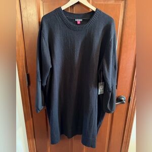 Vince Camuto Black Long Sleeve Dress